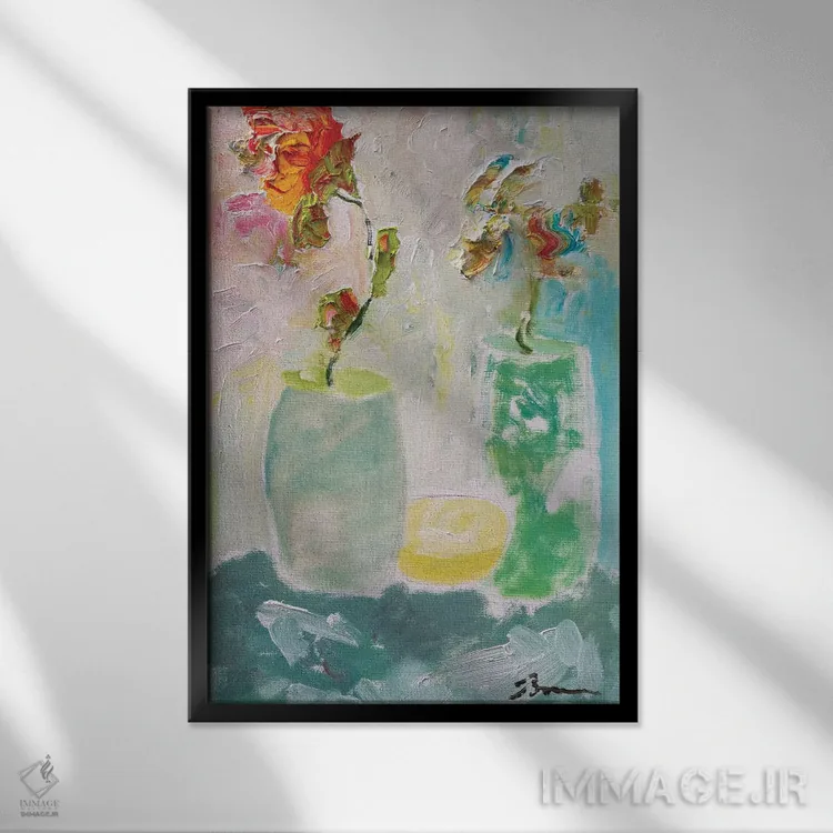 تابلو طلوع تاهیتی اثر بردفورد برنر - نمای قابدار مشکی