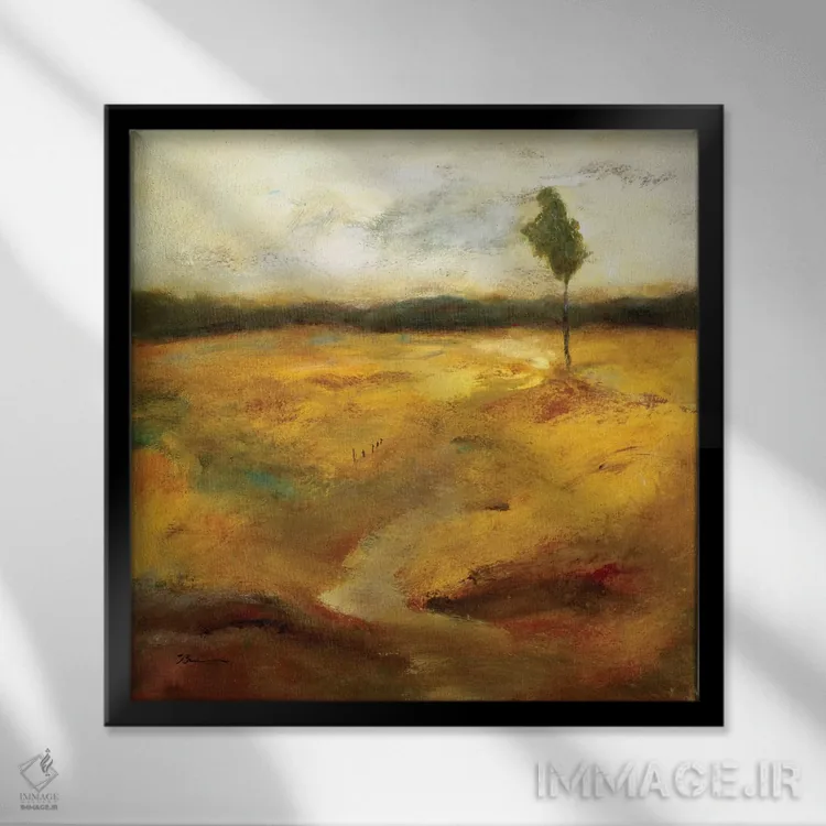 تابلو بالاخره تنها I اثر بردفورد برنر - نمای قابدار مشکی