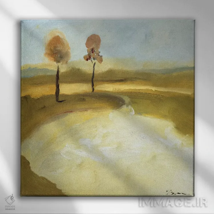 تابلو آبشدن یخهای بهاری I اثر بردفورد برنر - نمای روبهرو روی دیوار