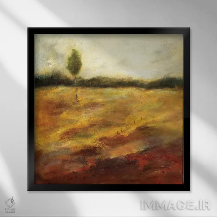 تابلو بالاخره تنها II اثر بردفورد برنر - نمای قابدار مشکی