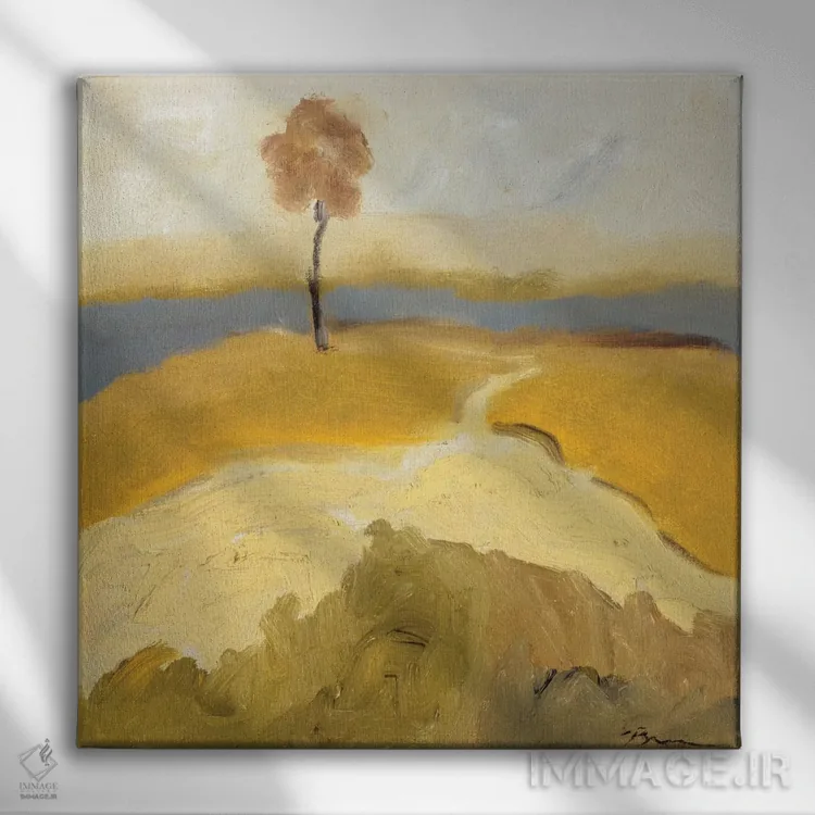 تابلو آبشدن یخهای بهاری IV اثر بردفورد برنر - نمای روبهرو روی دیوار