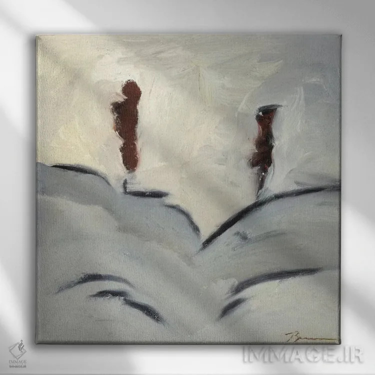 تابلو رقص زمستانی III اثر بردفورد برنر - نمای روبهرو روی دیوار