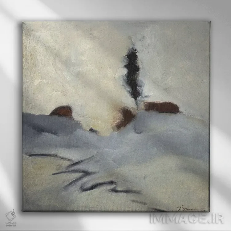تابلو رقص زمستانی II اثر بردفورد برنر - نمای روبهرو روی دیوار