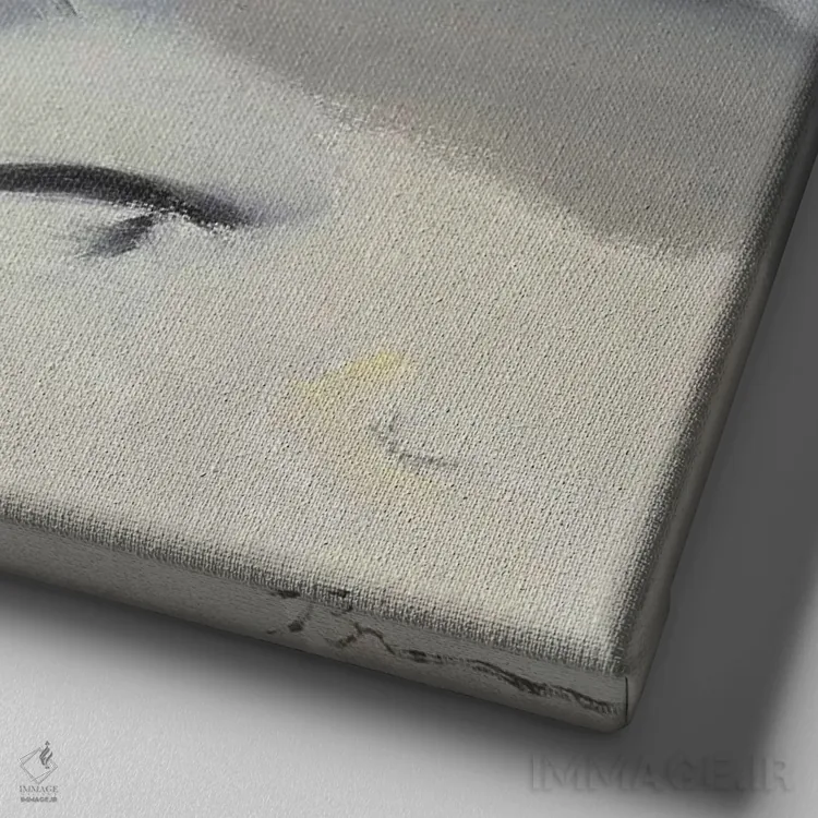 تابلو رقص زمستانی IV اثر بردفورد برنر - نمای نزدیک بافت بوم