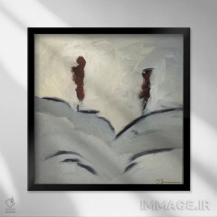 تابلو رقص زمستانی III اثر بردفورد برنر - نمای قابدار مشکی