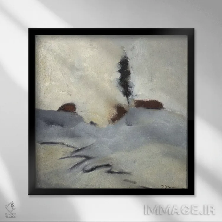 تابلو رقص زمستانی II اثر بردفورد برنر - نمای قابدار مشکی