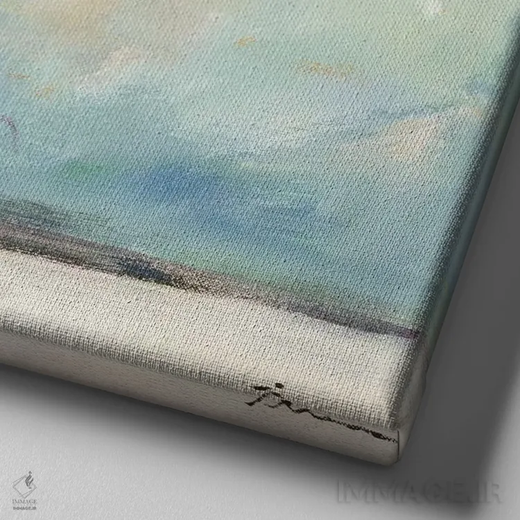 تابلو شاخههای سونومای II اثر بردفورد برنر - نمای نزدیک بافت بوم