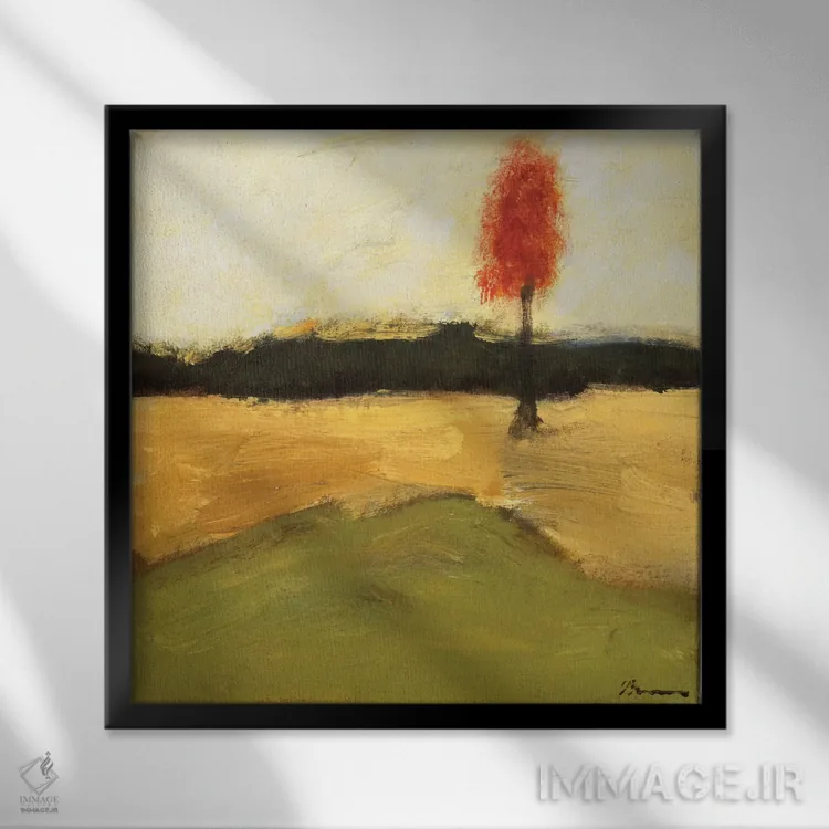 تابلو من تنها ایستادهام II اثر بردفورد برنر - نمای قابدار مشکی