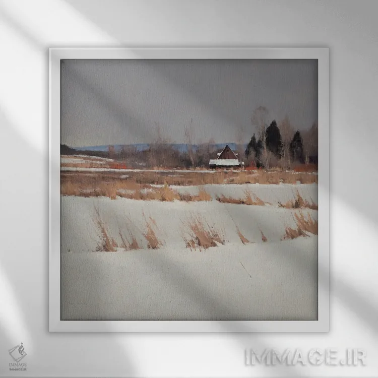 تابلو یادگار شهرستان دان اثر بن بائر - نمای قابدار سفید