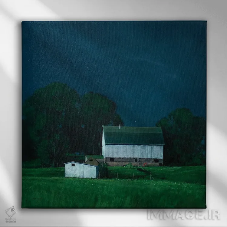 تابلو در آسیاب آرکولا اثر بن بائر - نمای روبهرو روی دیوار