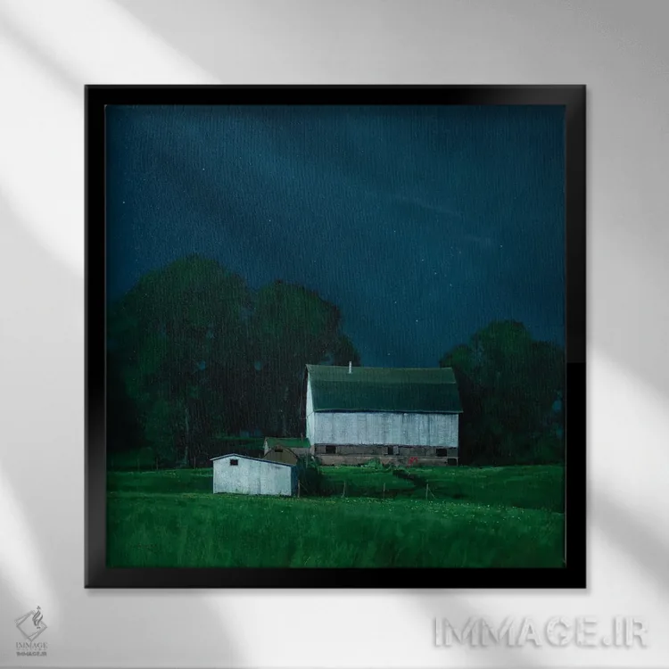 تابلو در آسیاب آرکولا اثر بن بائر - نمای قابدار مشکی