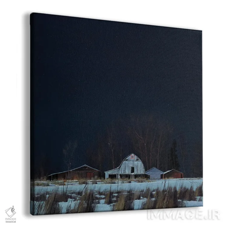 تابلو الگوی مسیر لحافدوزی زیر نور ماه اثر بن بائر - نمای پرسپکتیو محصول