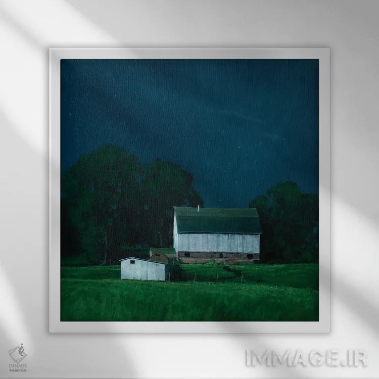 تابلو در آسیاب آرکولا اثر بن بائر - نمای قابدار سفید