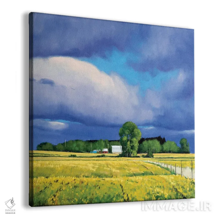 تابلو مزارع سپتامبر در لوری، مینهسوتا اثر بن بائر - نمای پرسپکتیو محصول