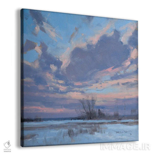 تابلو طلوع آفتاب بیرون از منومونی، ویسکانسین اثر بن بائر - نمای پرسپکتیو محصول