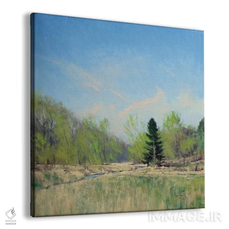 تابلو بهار در رودخانهٔ تریمبل اثر بن بائر - نمای پرسپکتیو محصول