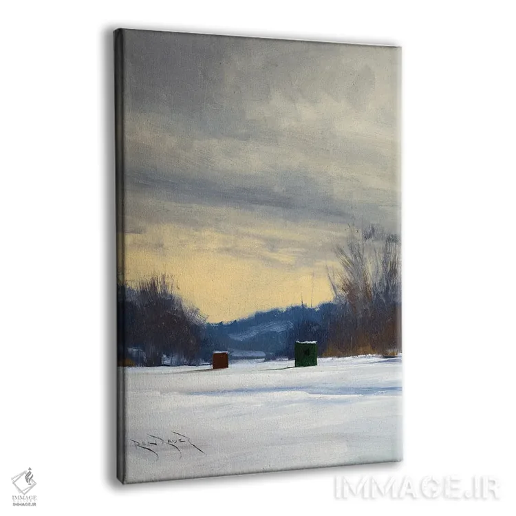 تابلو خانههای یخی خالی اثر بن بائر - نمای پرسپکتیو محصول