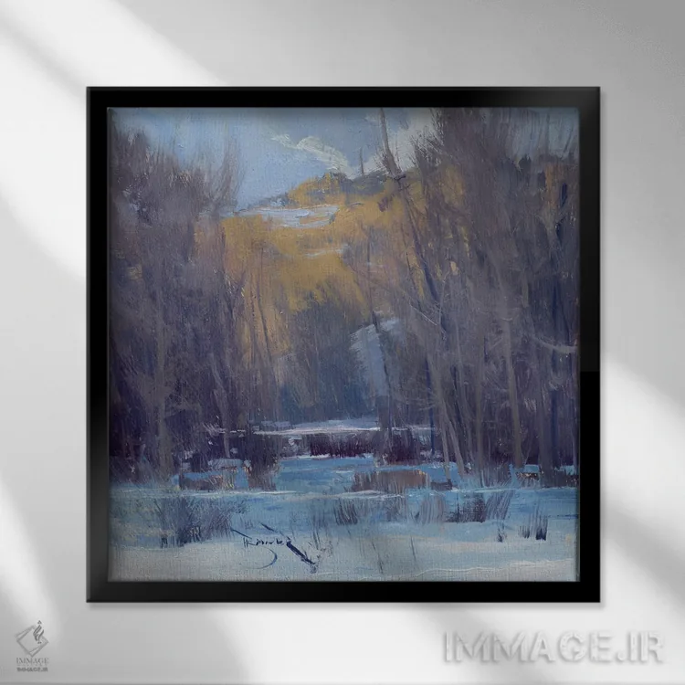 تابلو خاطرهٔ بلوین اثر بن بائر - نمای قابدار مشکی