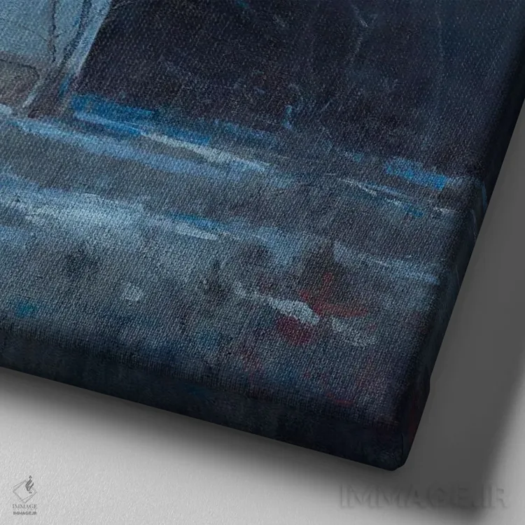 تابلو سومنگانگار (نام خاص/ابهام) اثر بن بائر - نمای نزدیک بافت بوم