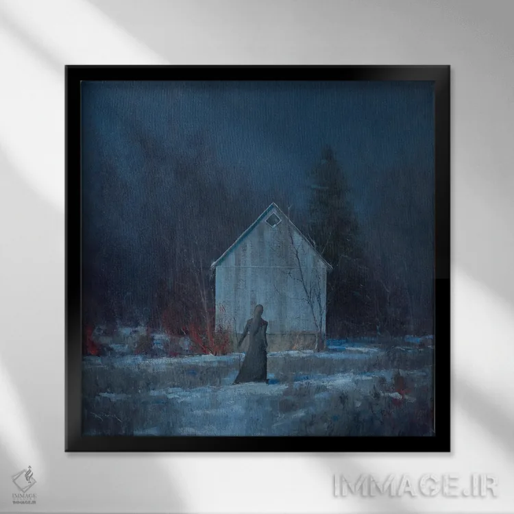 تابلو سومنگانگار (نام خاص/ابهام) اثر بن بائر - نمای قابدار مشکی