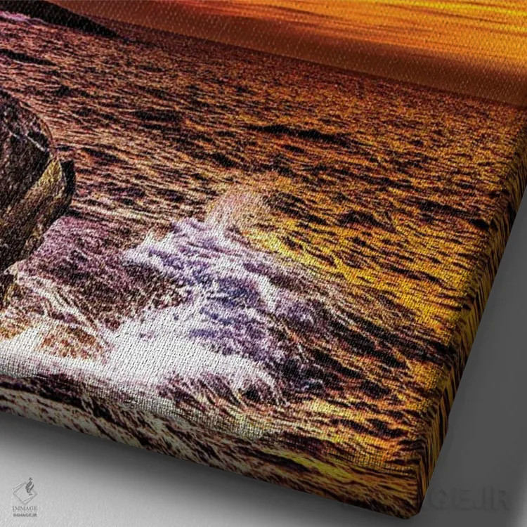 تابلو آغوش سپیدهدم اثر برایان بیلکه - نمای نزدیک بافت بوم