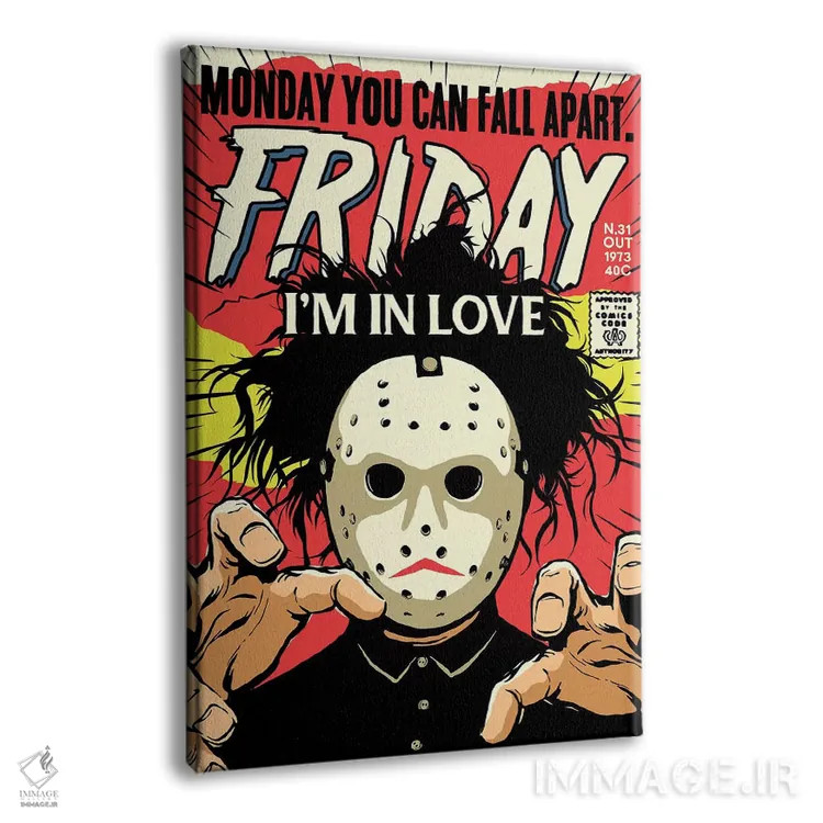 تابلو جمعه اثر بوچر بیلی (هنرمند برزیلی پوپآرت) - نمای پرسپکتیو محصول