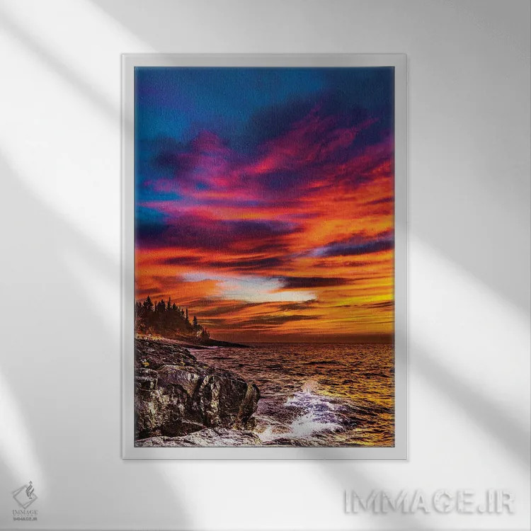 تابلو آغوش سپیدهدم اثر برایان بیلکه - نمای قابدار سفید