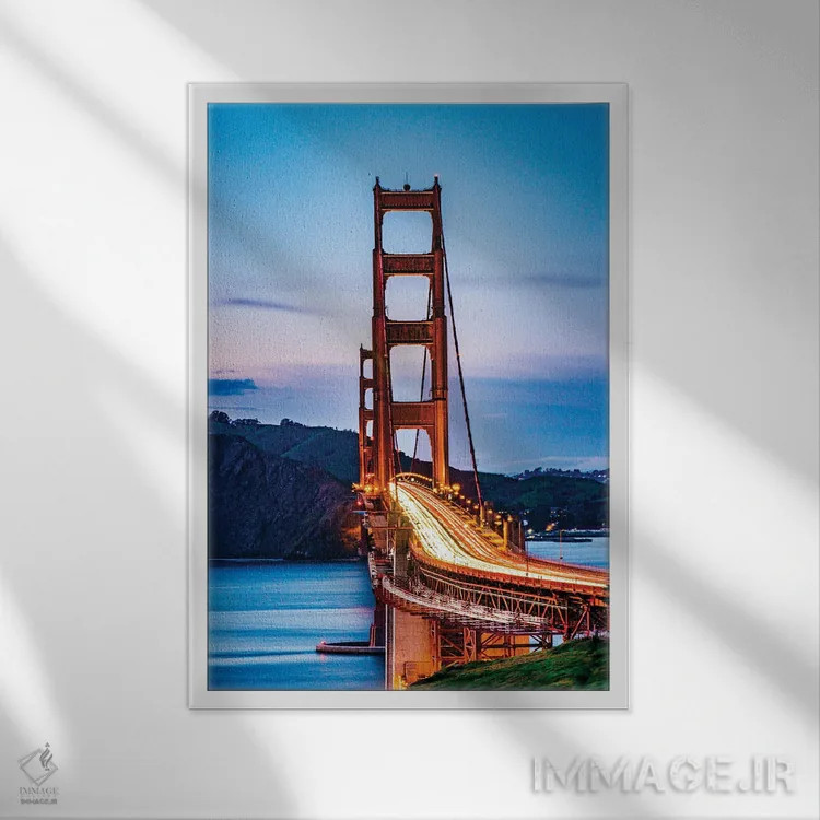 تابلو پلی میان شفق اثر برایان بیلکه - نمای قابدار سفید