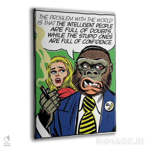 تابلو مشکل جهان اثر بوچر بیلی (هنرمند برزیلی پوپآرت) - نمای پرسپکتیو محصول