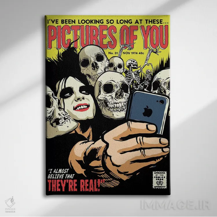 تابلو تصاویر اثر بوچر بیلی (هنرمند برزیلی پوپآرت) - نمای روبهرو روی دیوار