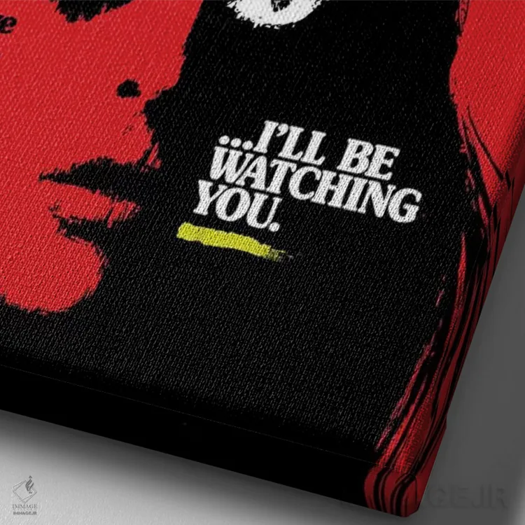 تابلو هر نفسی که میکشی اثر بوچر بیلی (هنرمند برزیلی پوپآرت) - نمای نزدیک بافت بوم