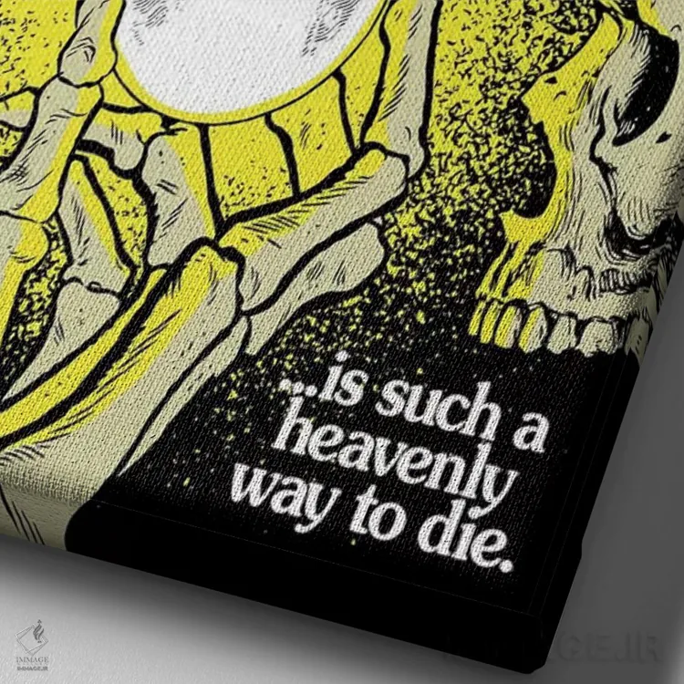 تابلو نوری که هرگز خاموش نمیشود اثر بوچر بیلی (هنرمند برزیلی پوپآرت) - نمای نزدیک بافت بوم