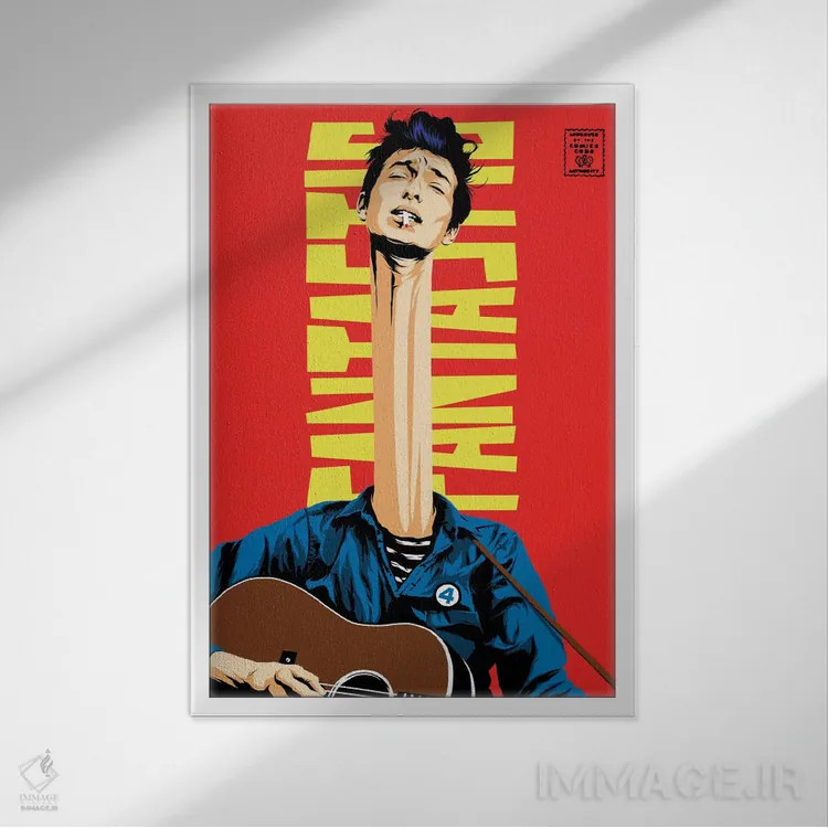 تابلو آقای شگفتانگیز اثر بوچر بیلی (هنرمند برزیلی پوپآرت) - نمای قابدار سفید