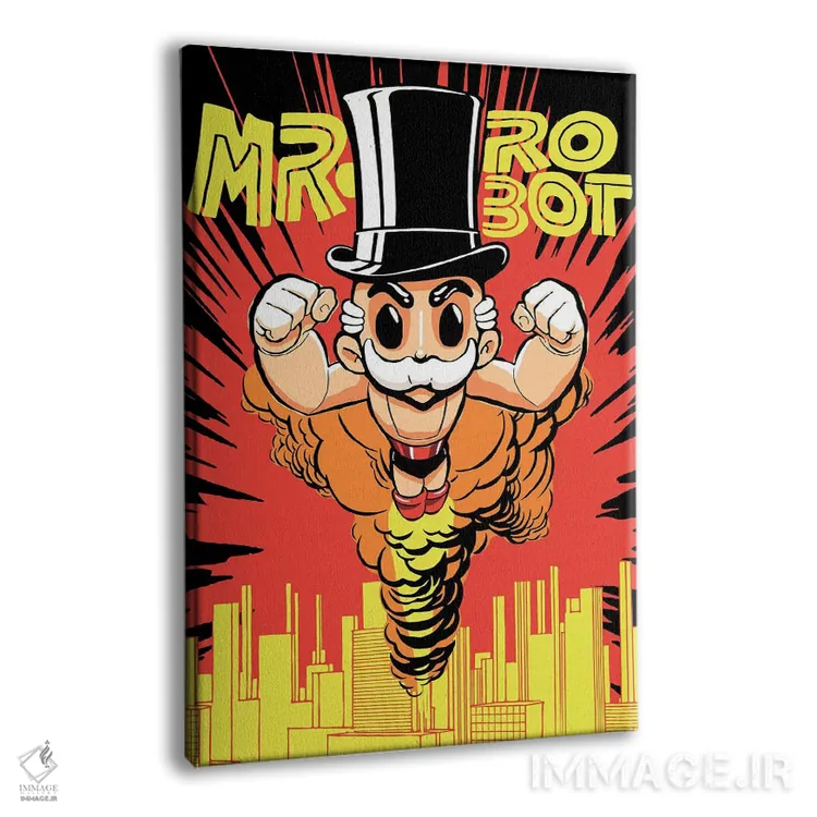 تابلو رباتها اثر بوچر بیلی (هنرمند برزیلی پوپآرت) - نمای پرسپکتیو محصول