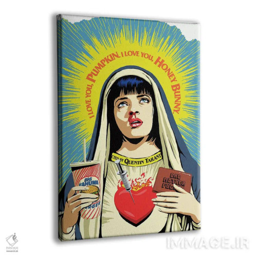 تابلو دوشیزه پالپ (ادبیات/سینمای پالپ) اثر بوچر بیلی (هنرمند برزیلی پوپآرت) - نمای پرسپکتیو محصول