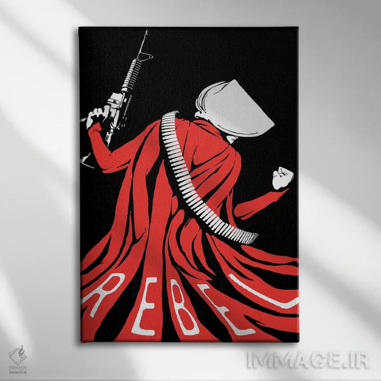 تابلو یاغی اثر بوچر بیلی (هنرمند برزیلی پوپآرت) - نمای روبهرو روی دیوار