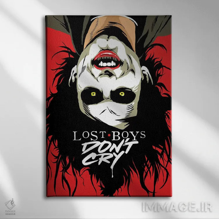 تابلو پسران گریان اثر بوچر بیلی (هنرمند برزیلی پوپآرت) - نمای روبهرو روی دیوار