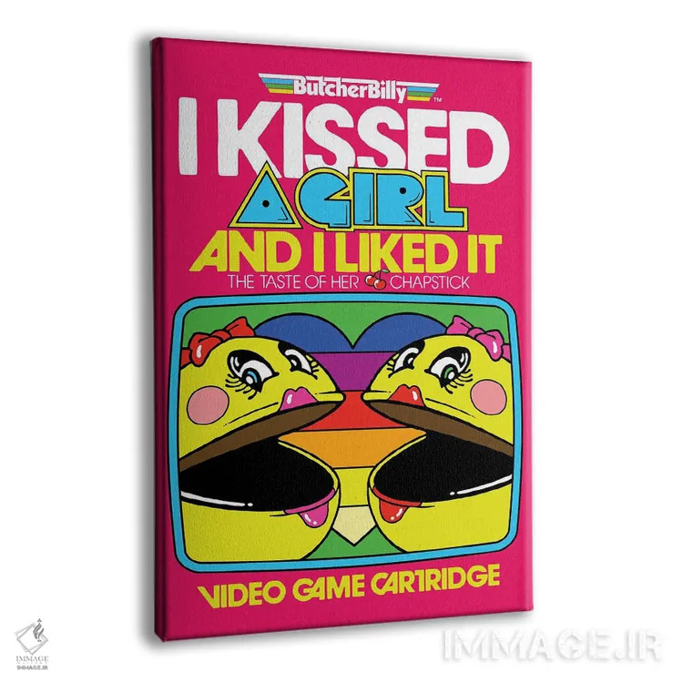 تابلو بوسه اثر بوچر بیلی (هنرمند برزیلی پوپآرت) - نمای پرسپکتیو محصول