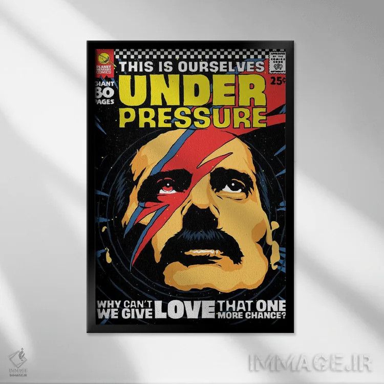 تابلو فشار اثر بوچر بیلی (هنرمند برزیلی پوپآرت) - نمای قابدار مشکی