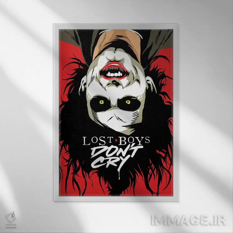 تابلو پسران گریان اثر بوچر بیلی (هنرمند برزیلی پوپآرت) - نمای قابدار سفید