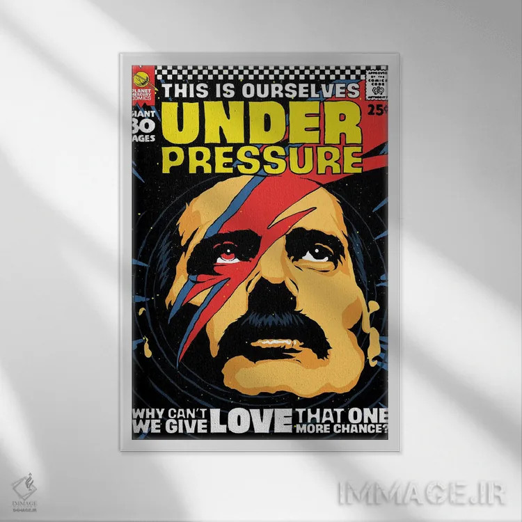 تابلو فشار اثر بوچر بیلی (هنرمند برزیلی پوپآرت) - نمای قابدار سفید