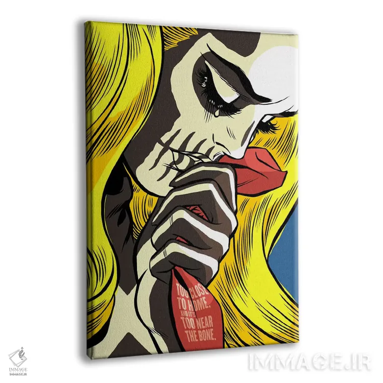 تابلو استخوانهای عشق اثر بوچر بیلی (هنرمند برزیلی پوپآرت) - نمای پرسپکتیو محصول
