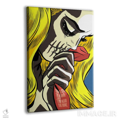 تابلو استخوانهای عشق اثر بوچر بیلی (هنرمند برزیلی پوپآرت) - نمای پرسپکتیو محصول