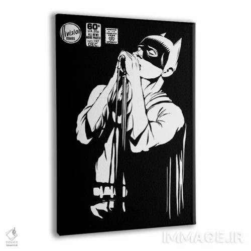 تابلو شدوپلی پست-پانک نسخه سیاه و سفید اثر بوچر بیلی (هنرمند برزیلی پوپآرت) - نمای پرسپکتیو محصول