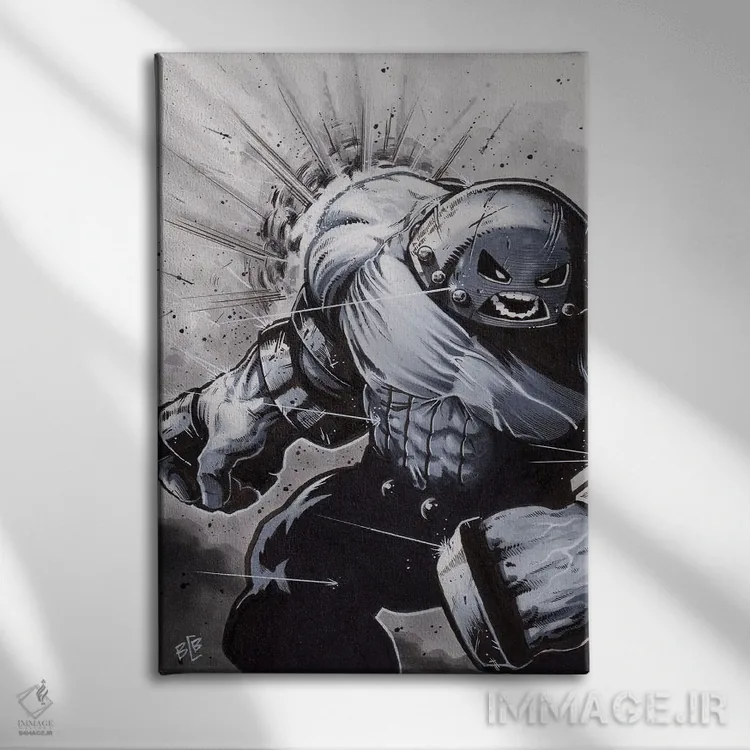 تابلو جاگرنات (شخصیت کمیک) اثر برندن کالن-بنسن - نمای روبهرو روی دیوار