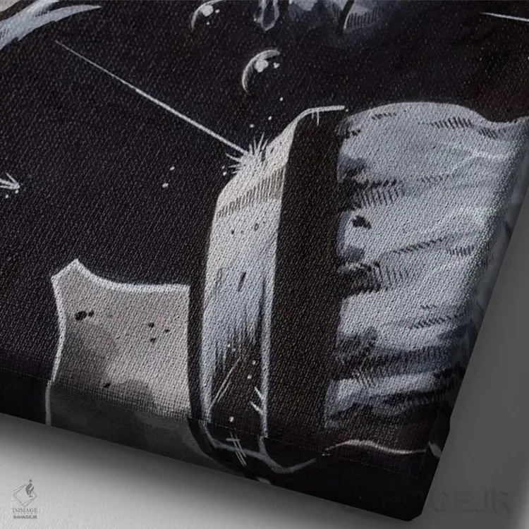 تابلو جاگرنات (شخصیت کمیک) اثر برندن کالن-بنسن - نمای نزدیک بافت بوم