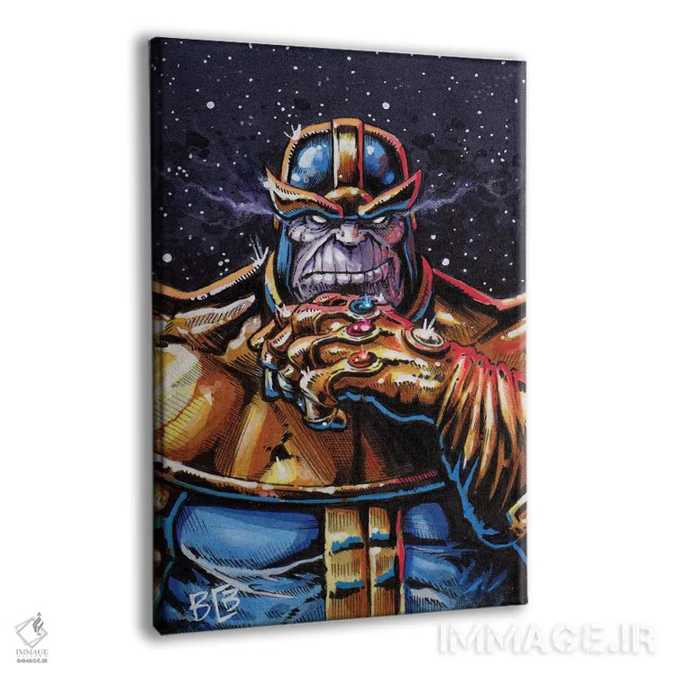 تابلو تانوس (شخصیت مارول) اثر برندن کالن-بنسن - نمای پرسپکتیو محصول
