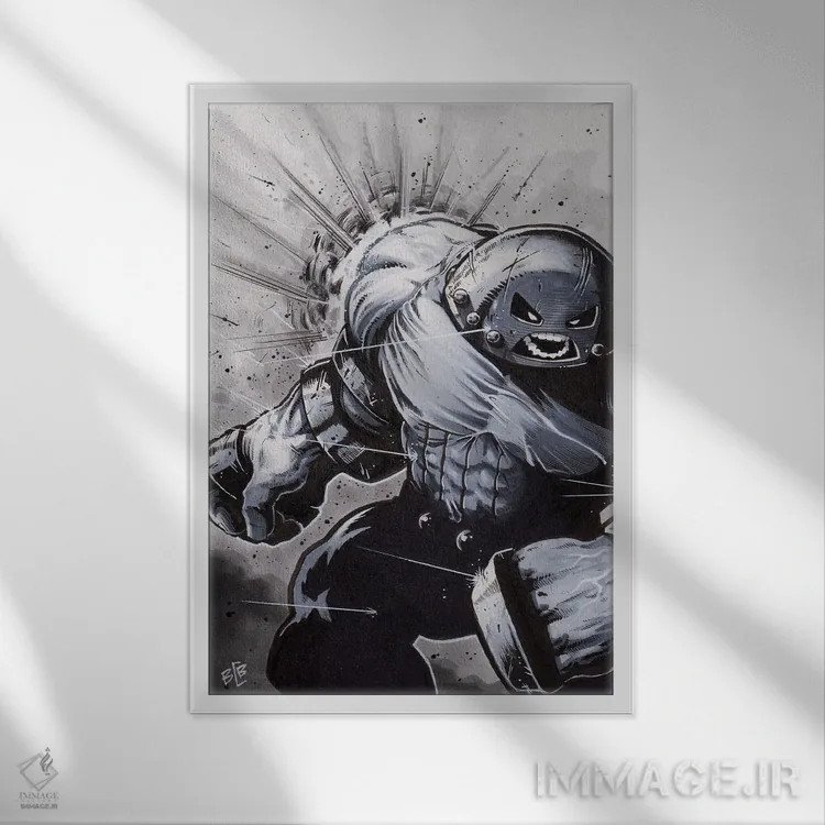 تابلو جاگرنات (شخصیت کمیک) اثر برندن کالن-بنسن - نمای قابدار سفید