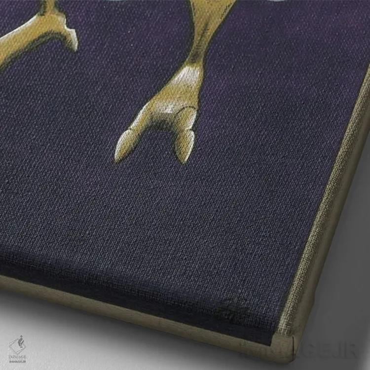 تابلو ابرا (شخصیت پوکمون) اثر برندن کالن-بنسن - نمای نزدیک بافت بوم