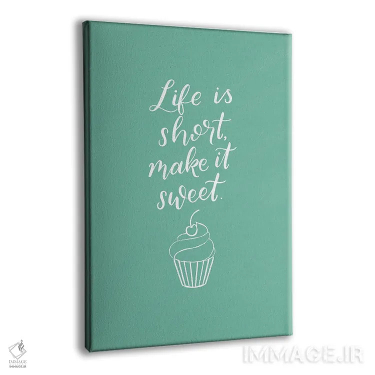 تابلو کلمات آشپزخانه I اثر بکی تورنز - نمای پرسپکتیو محصول